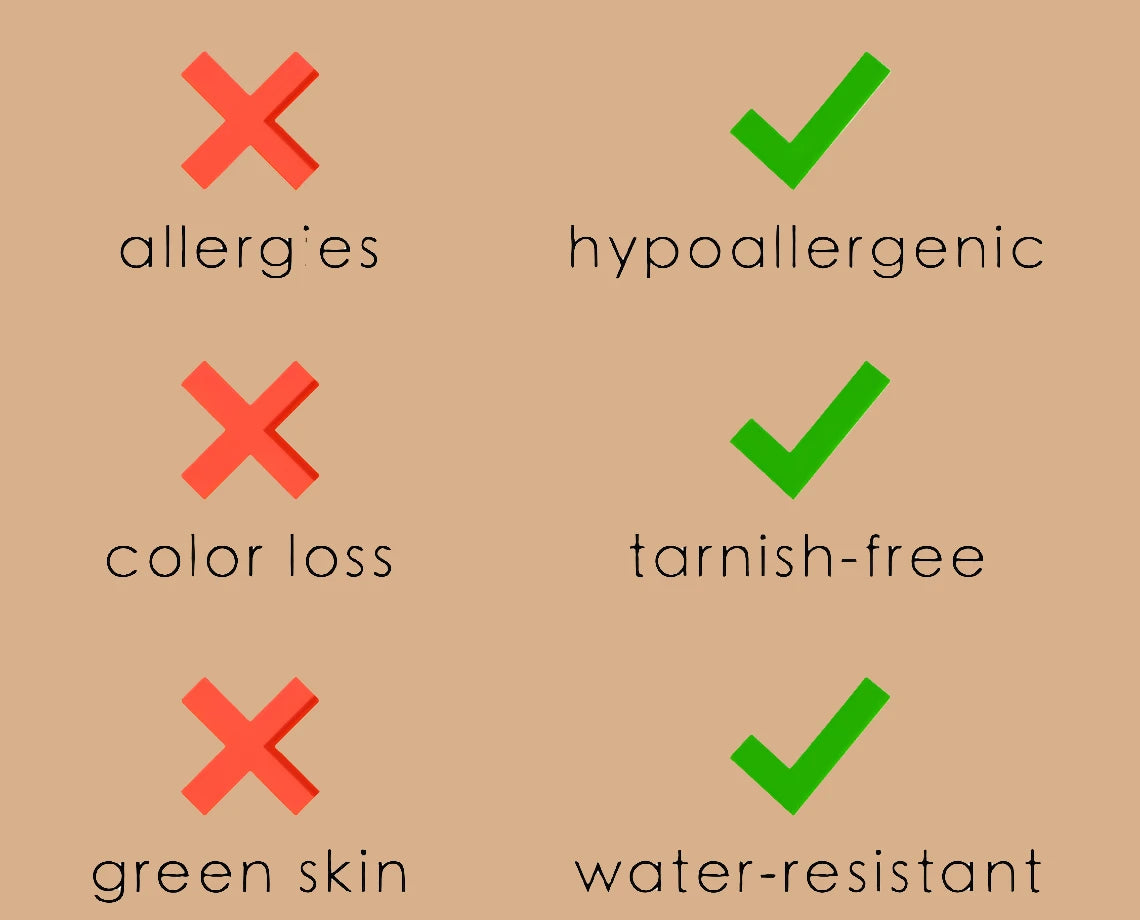 Horseshoe Necklace U Shaped Closure Thick Chain