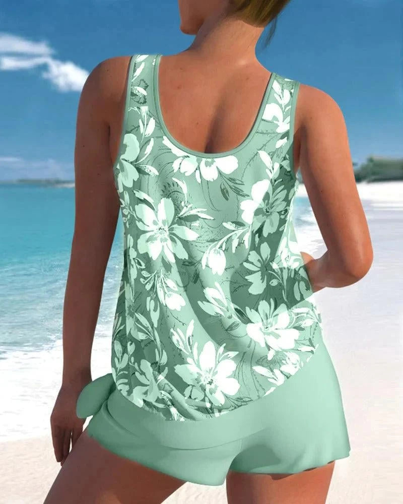Tankini Swimsuit Stylish Two-Piece Swimsuit Set