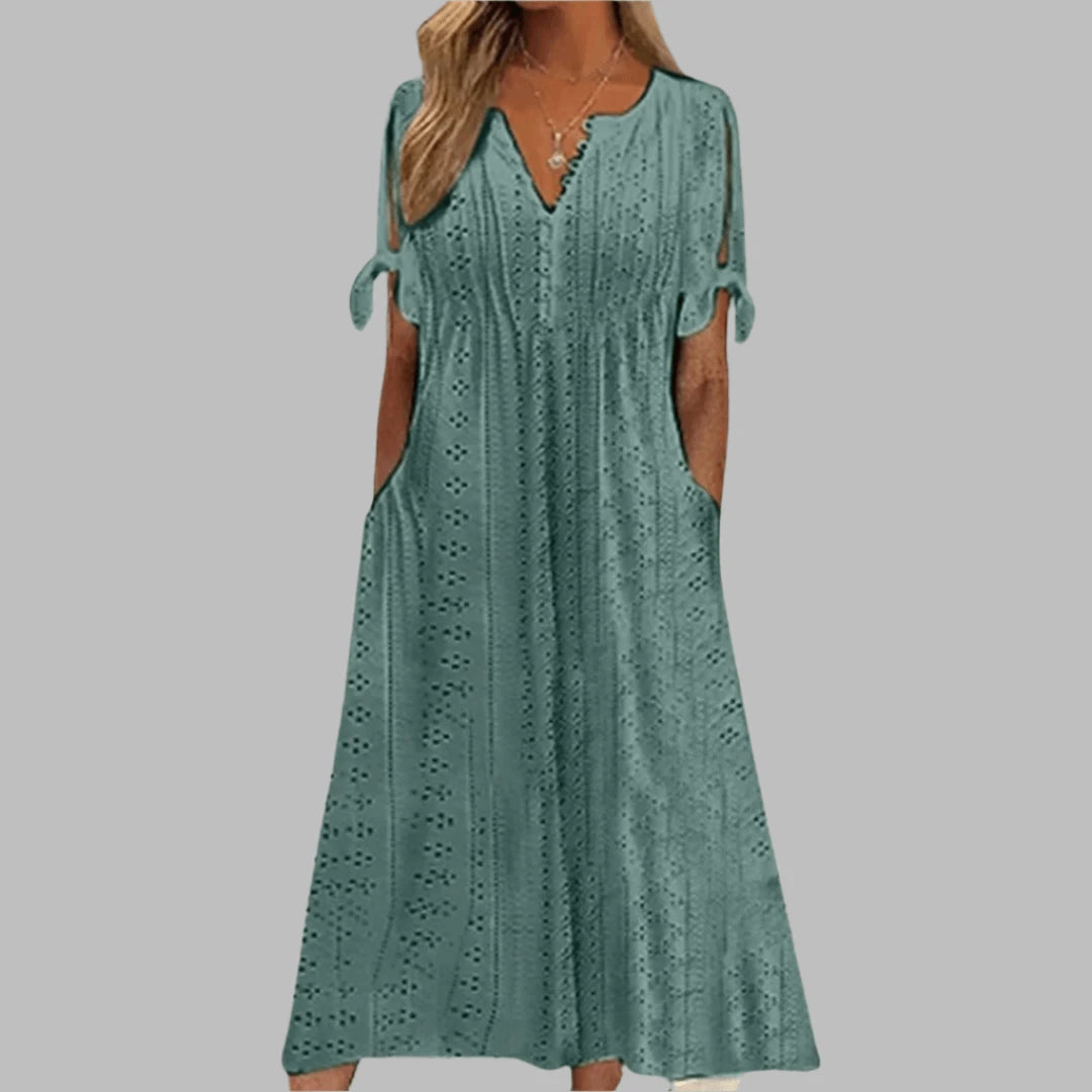 Elegant Summer Boho Midi Dress