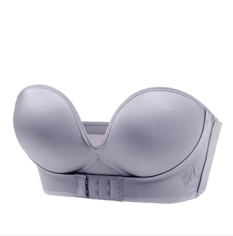 Strapless Bra - Women - Comfort Bra with Push-Up Effect and Perfect Fit