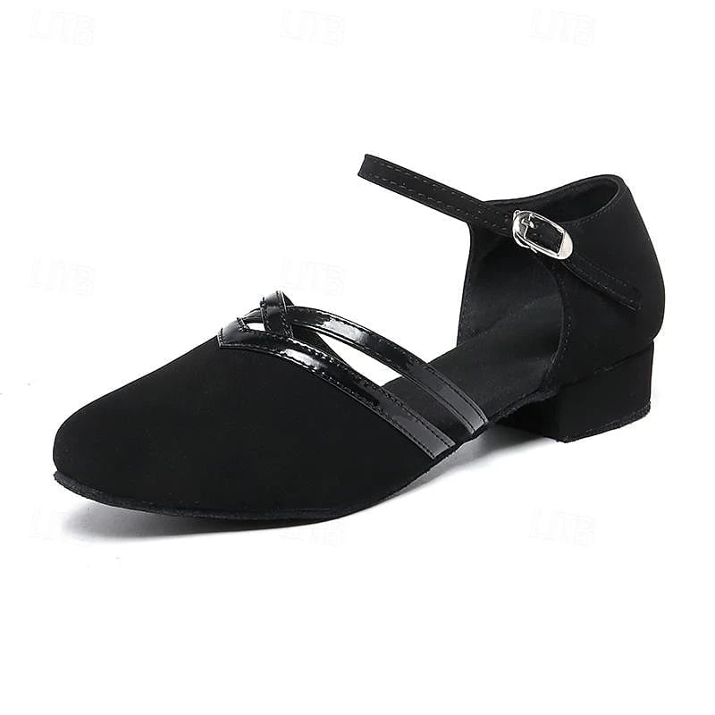 Modern dance shoes for women - Black - High-quality suede