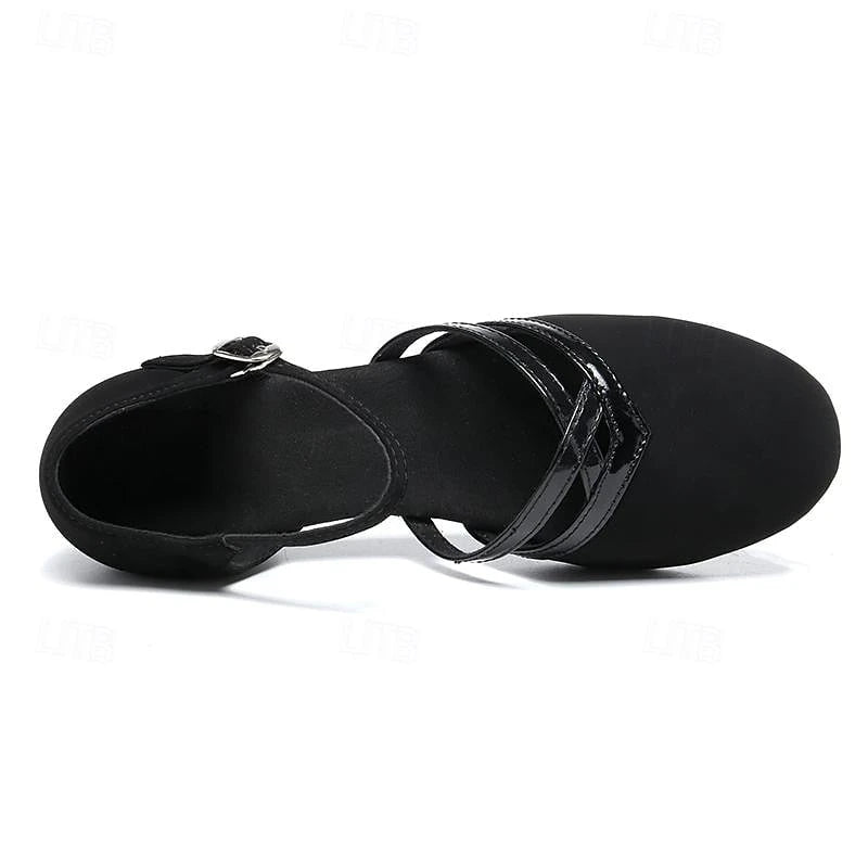 Modern dance shoes for women - Black - High-quality suede