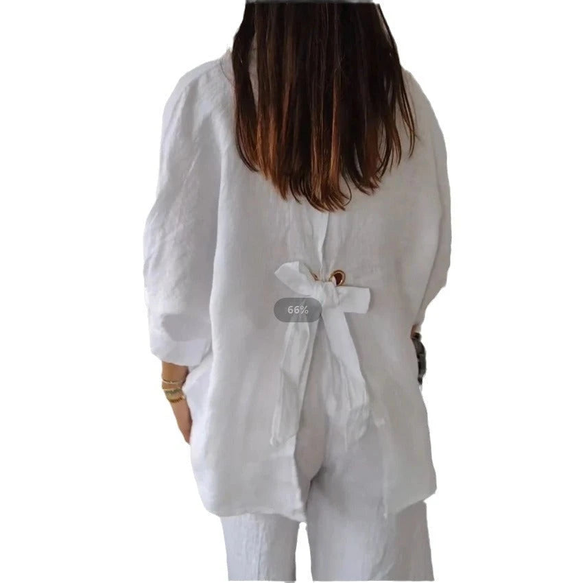 Women Light Linen Blouse