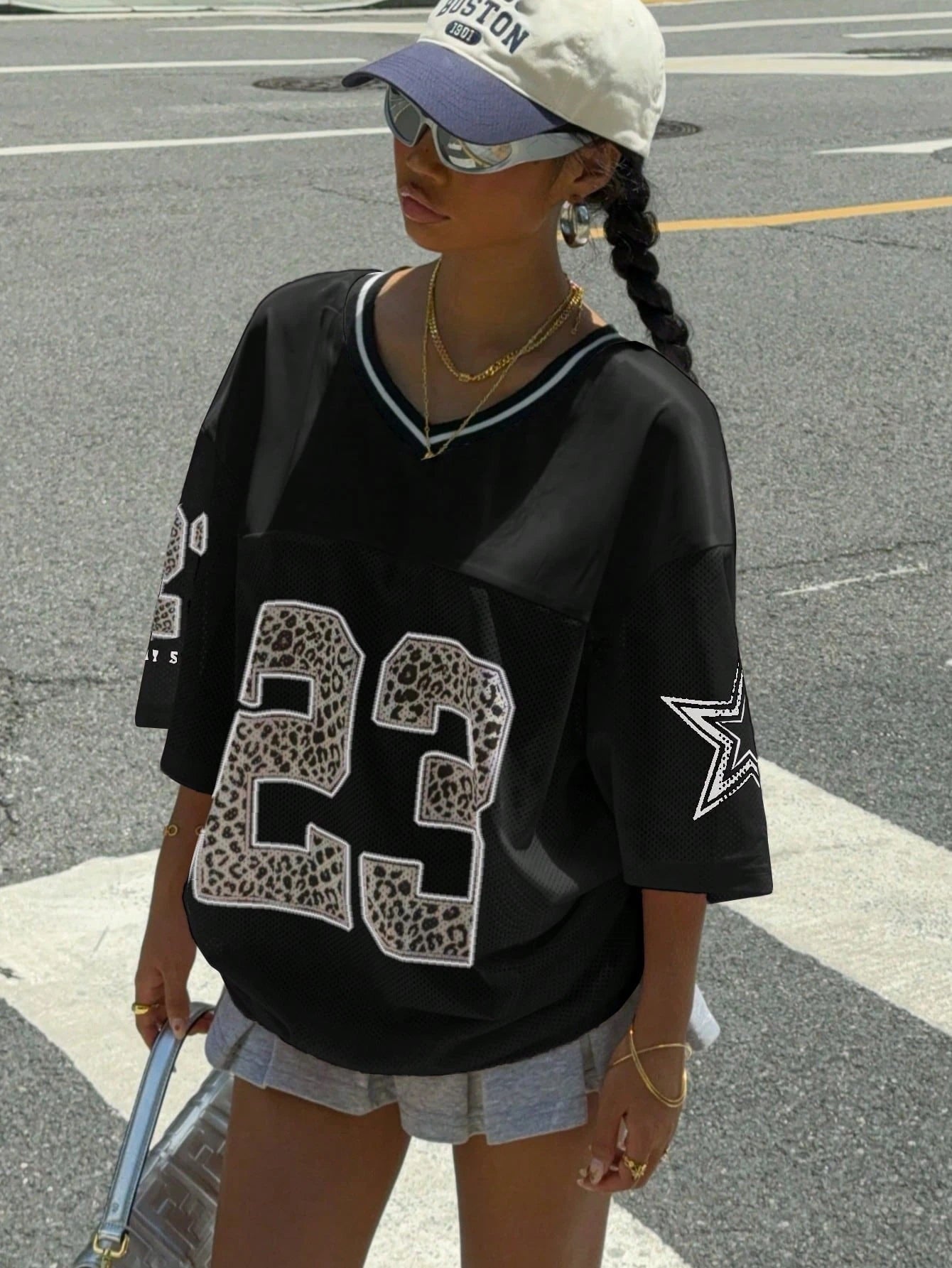 Jersey Shirt with Animal Print Sporty, Trendy & Streetstyle Ready