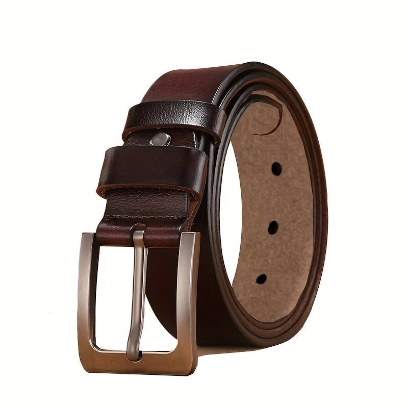Genuine cowhide leather belt