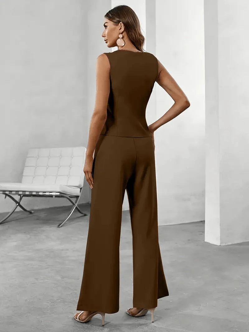 Elegant Jumpsuit Set For Any Occasion Women's Suit
