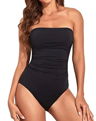 Belly Control One-Piece Bikinis Strapless Swimsuits For Women