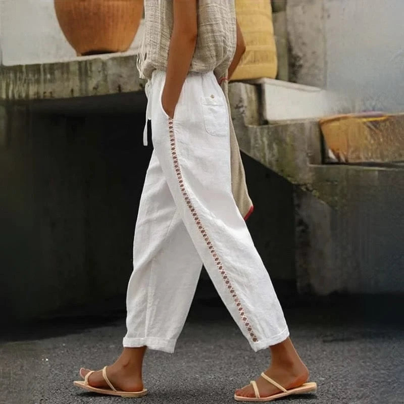 Comfortable linen pants for women