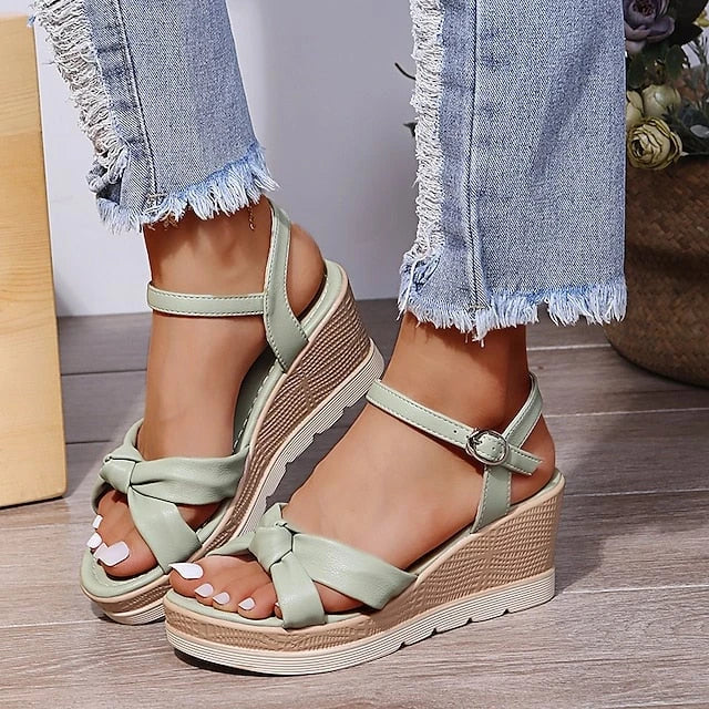 Heeled Sandals with Adjustable Ankle Strap for Women