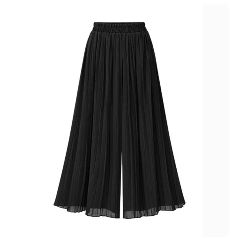 Women's Pants With Wide Leg And Mesh Detail