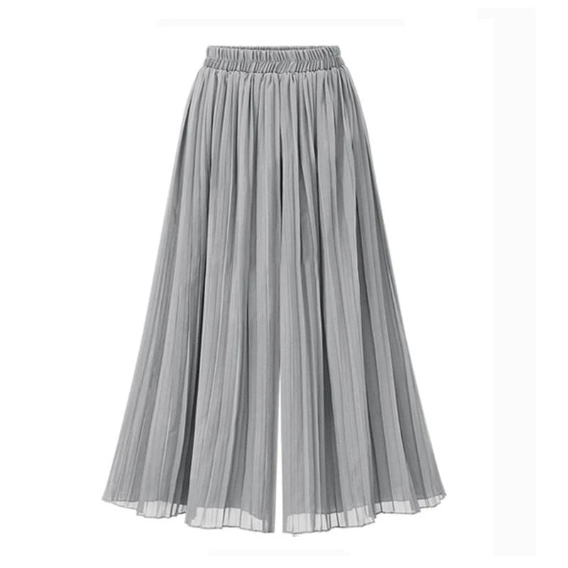 Women's Pants With Wide Leg And Mesh Detail