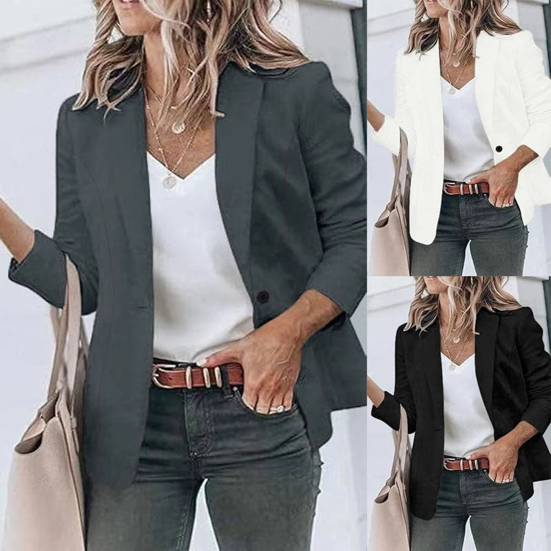 Women's elegant blazer with a casual cut and form-fitting design