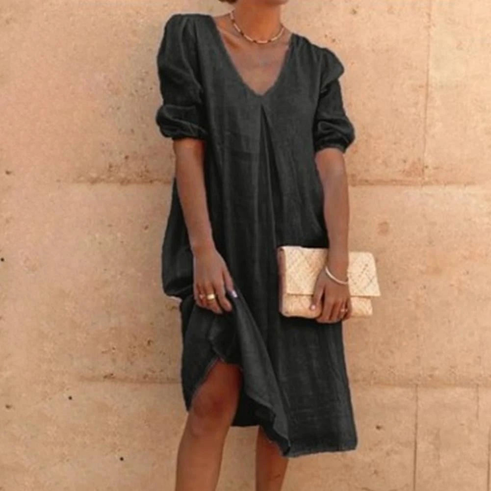 Elegant Linen Dress