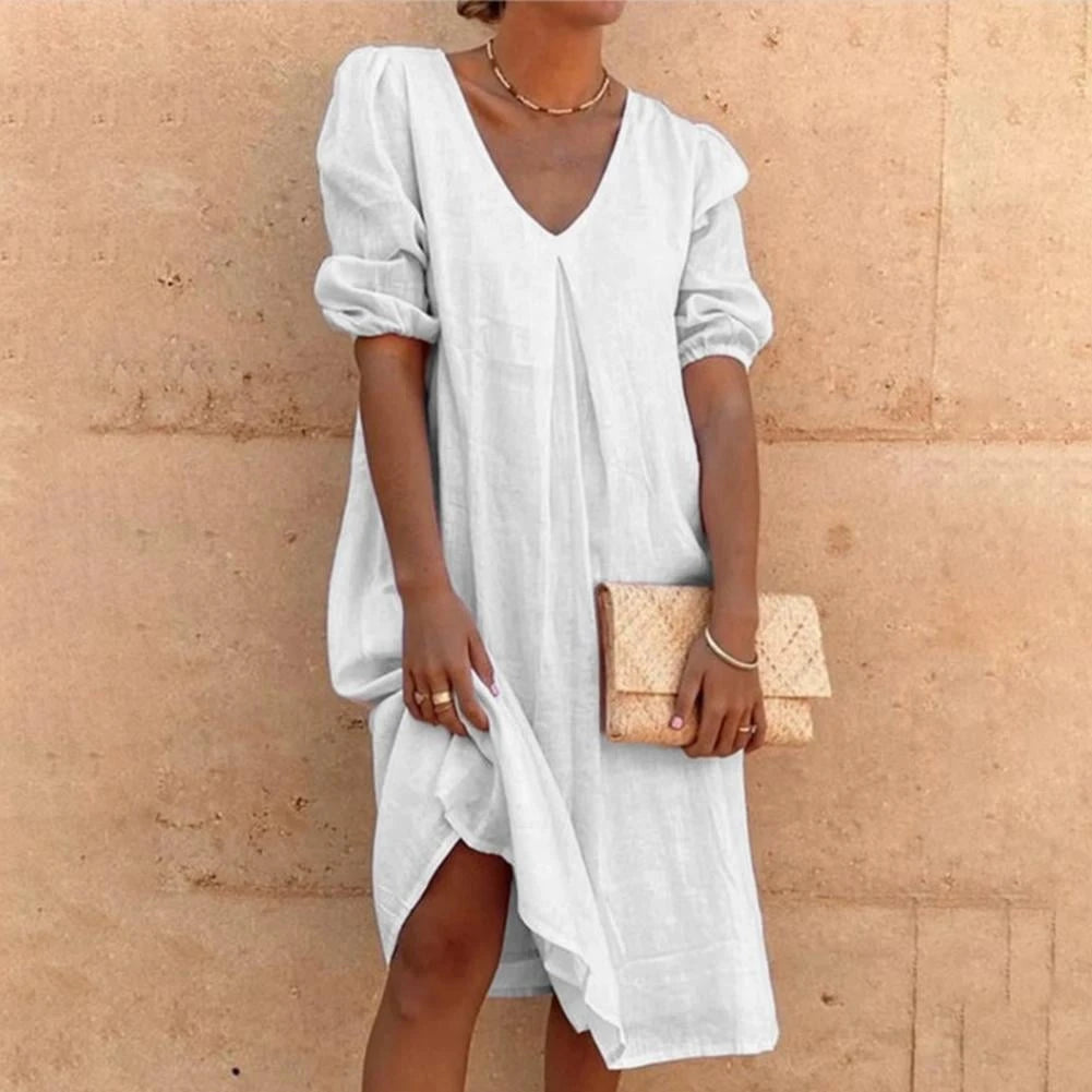 Elegant Linen Dress