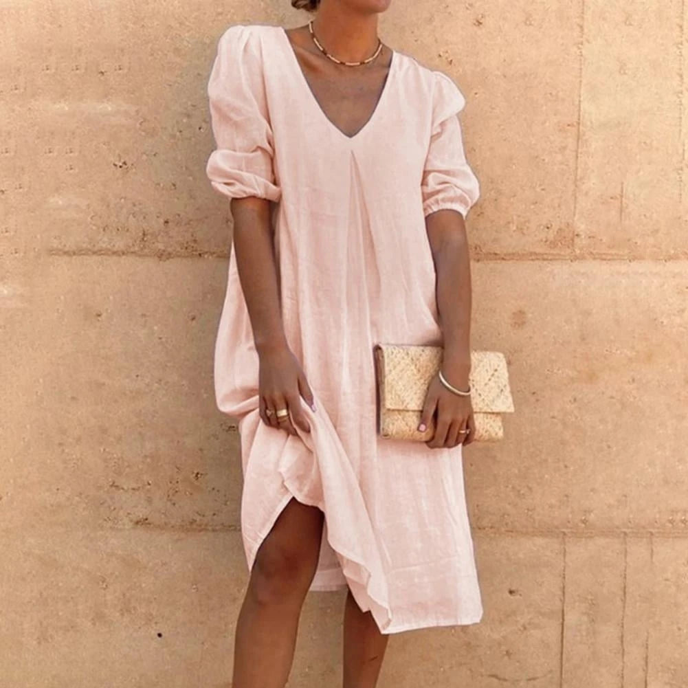 Elegant Linen Dress