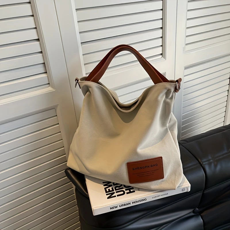 Adelebag Simple Shoulder Bag Made Of Canvas