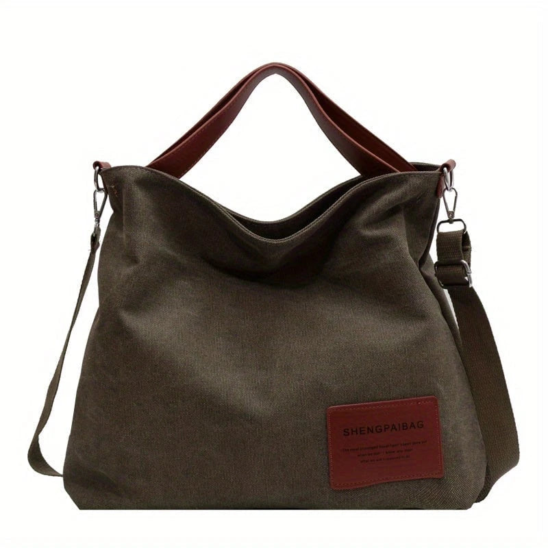 Adelebag Simple Shoulder Bag Made Of Canvas
