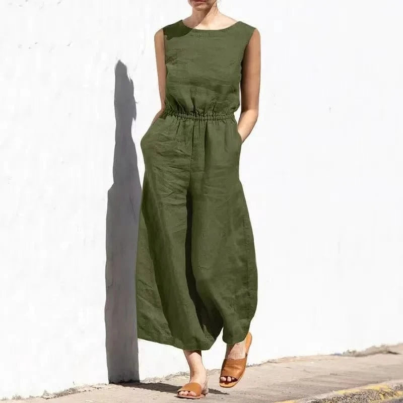 Cotton-Linen Jumpsuit