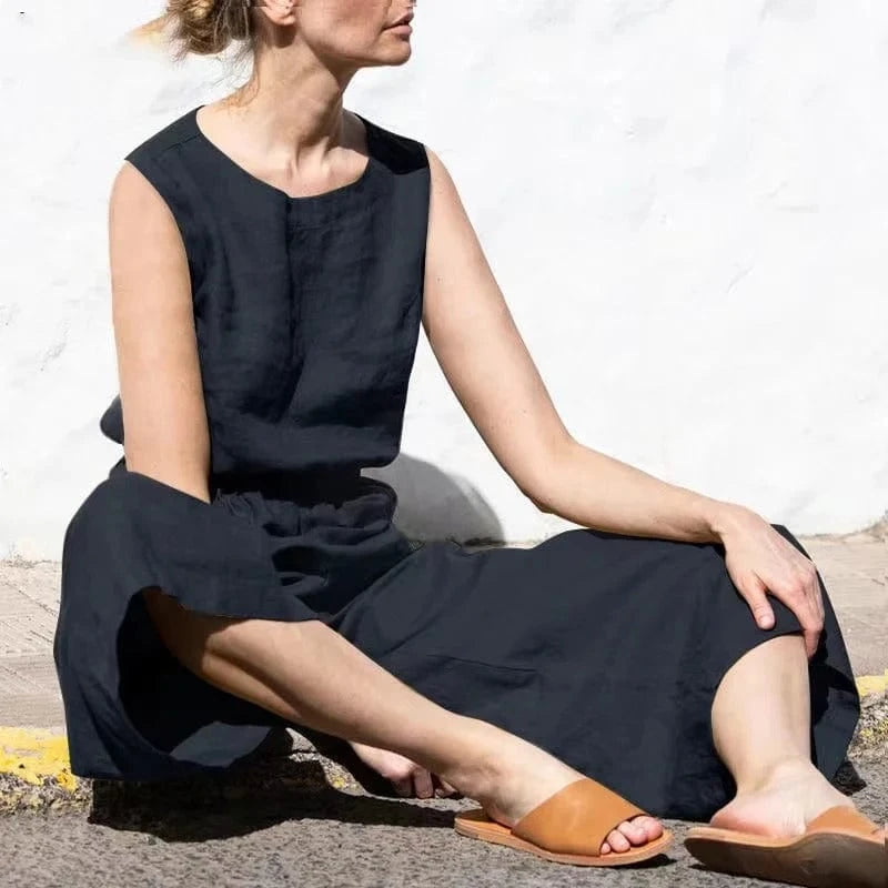 Cotton-Linen Jumpsuit