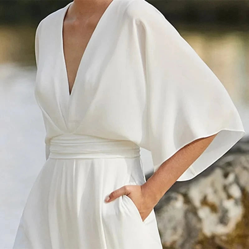 Elegant V-Neck Jumpsuit