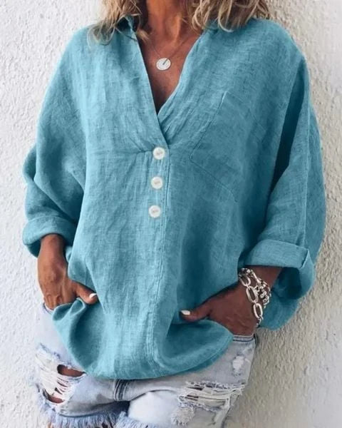 Summer Blouse Made Of Linen