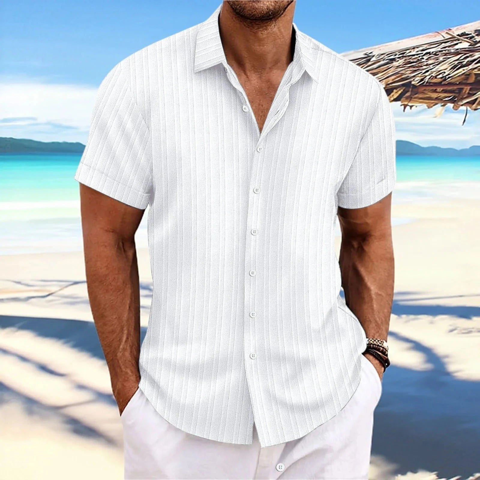 Elegant Short-Sleeve Shirt
