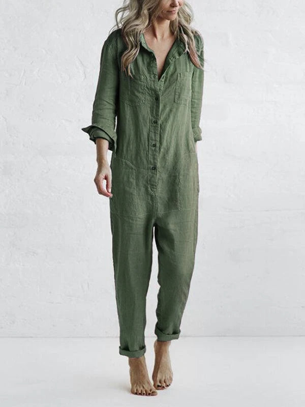 Long-Sleeved Jumpsuit