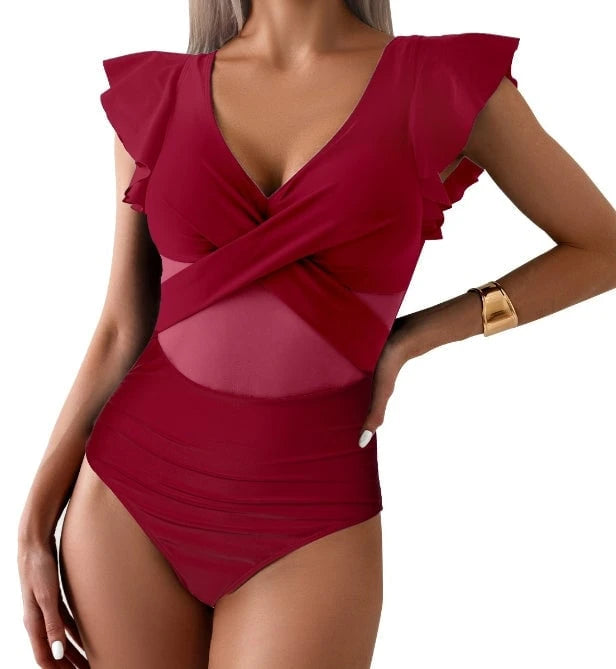 Quick-Drying, One-Piece Sports Bikini Swimsuit