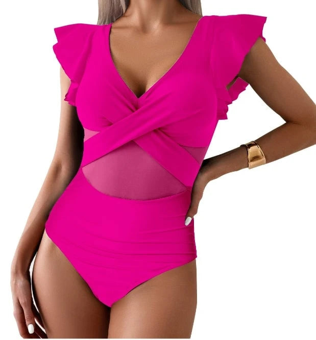 Quick-Drying, One-Piece Sports Bikini Swimsuit