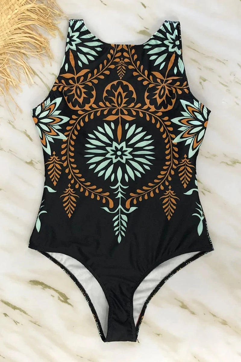 Swimsuit With High Neckline