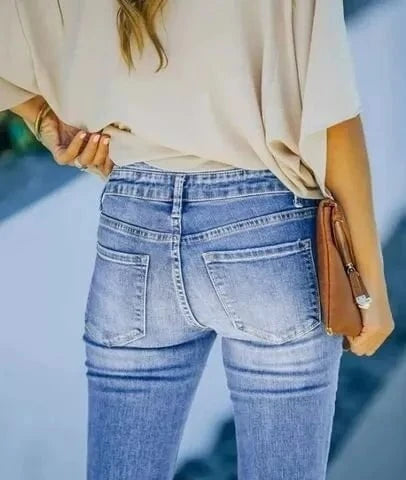 Hollyvintage Fitted Flare Jeans