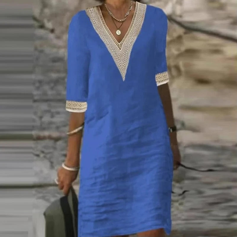 Stylish Linen Summer Dress For Women