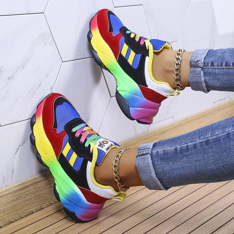 Swiftstep Comfortable Rainbow Sneakers