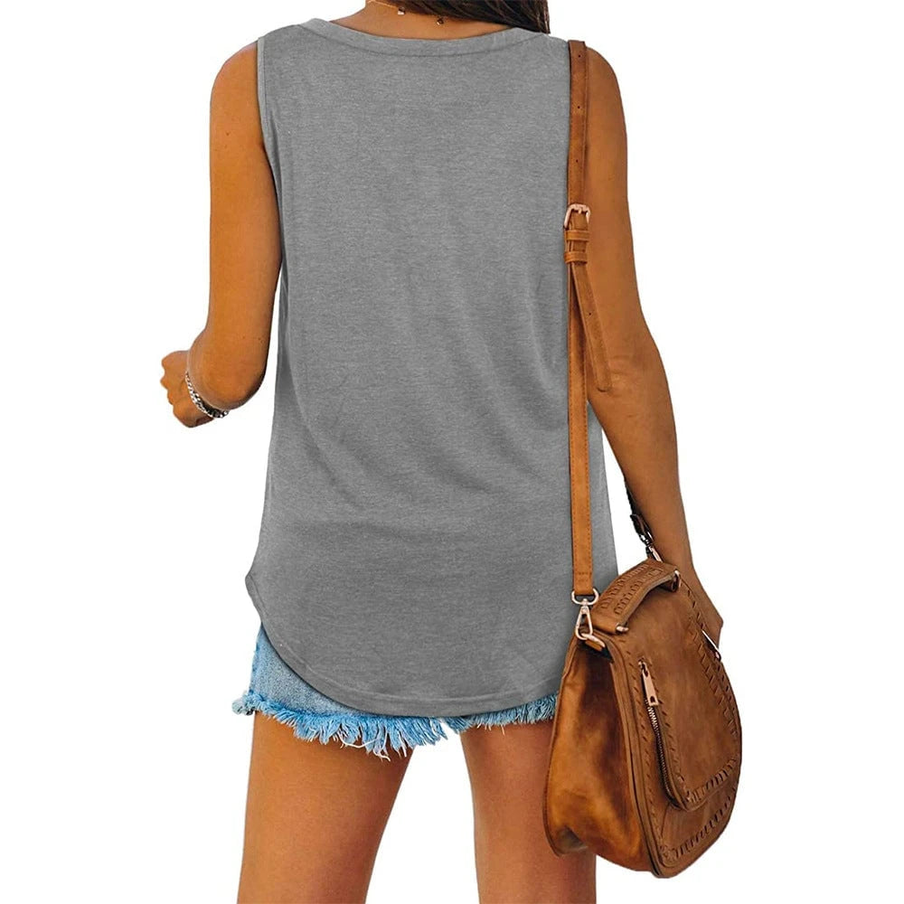 Mckayla Jersey V-Neck Tank Top