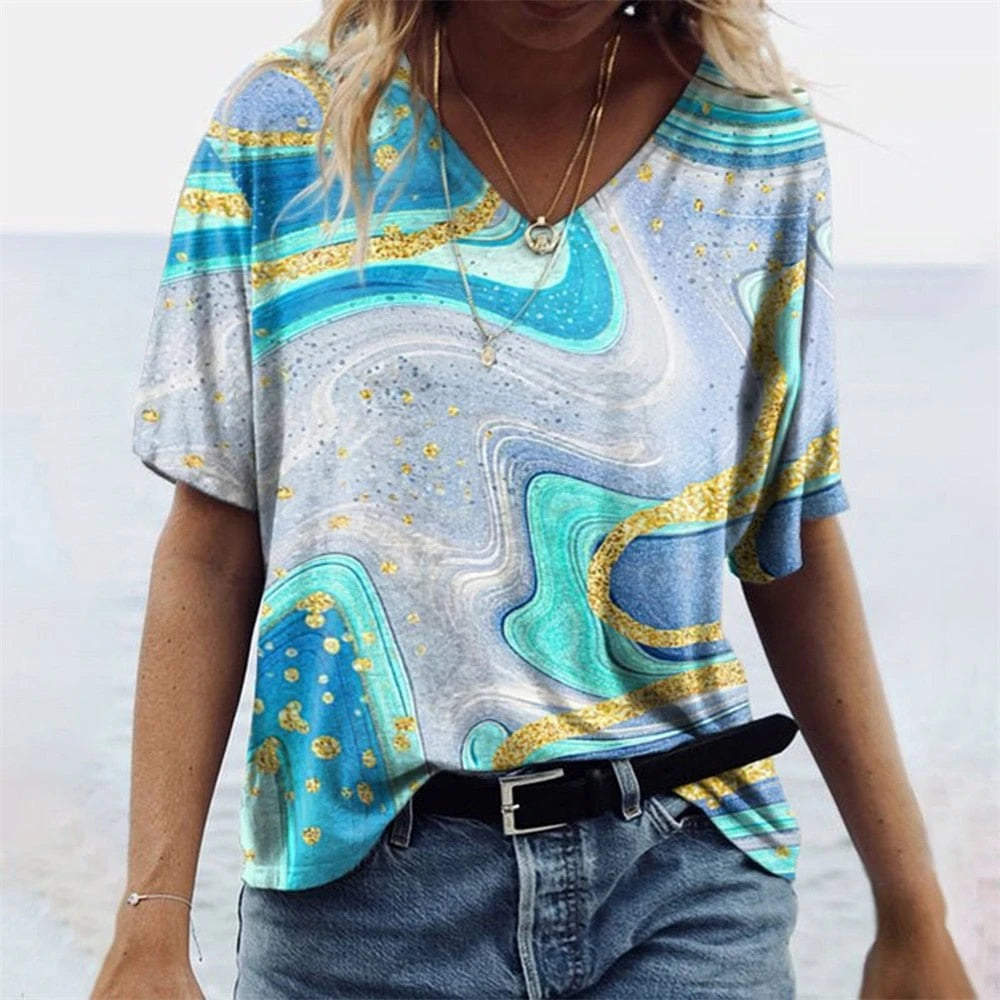 Carnaleoriginal Ladies T-Shirt In Boho Style