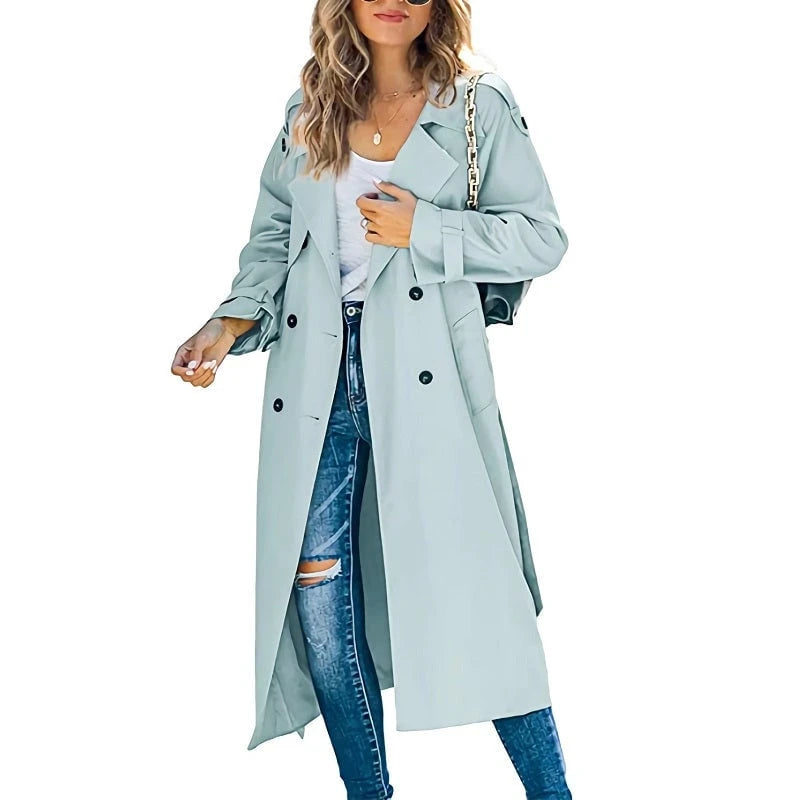 Premium Trench Coat Long Women