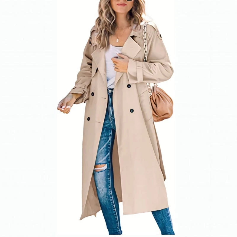Premium Trench Coat Long Women