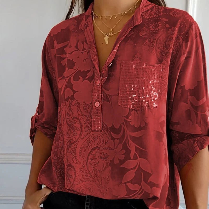 Elegant V-neck - Feminine and Stylish