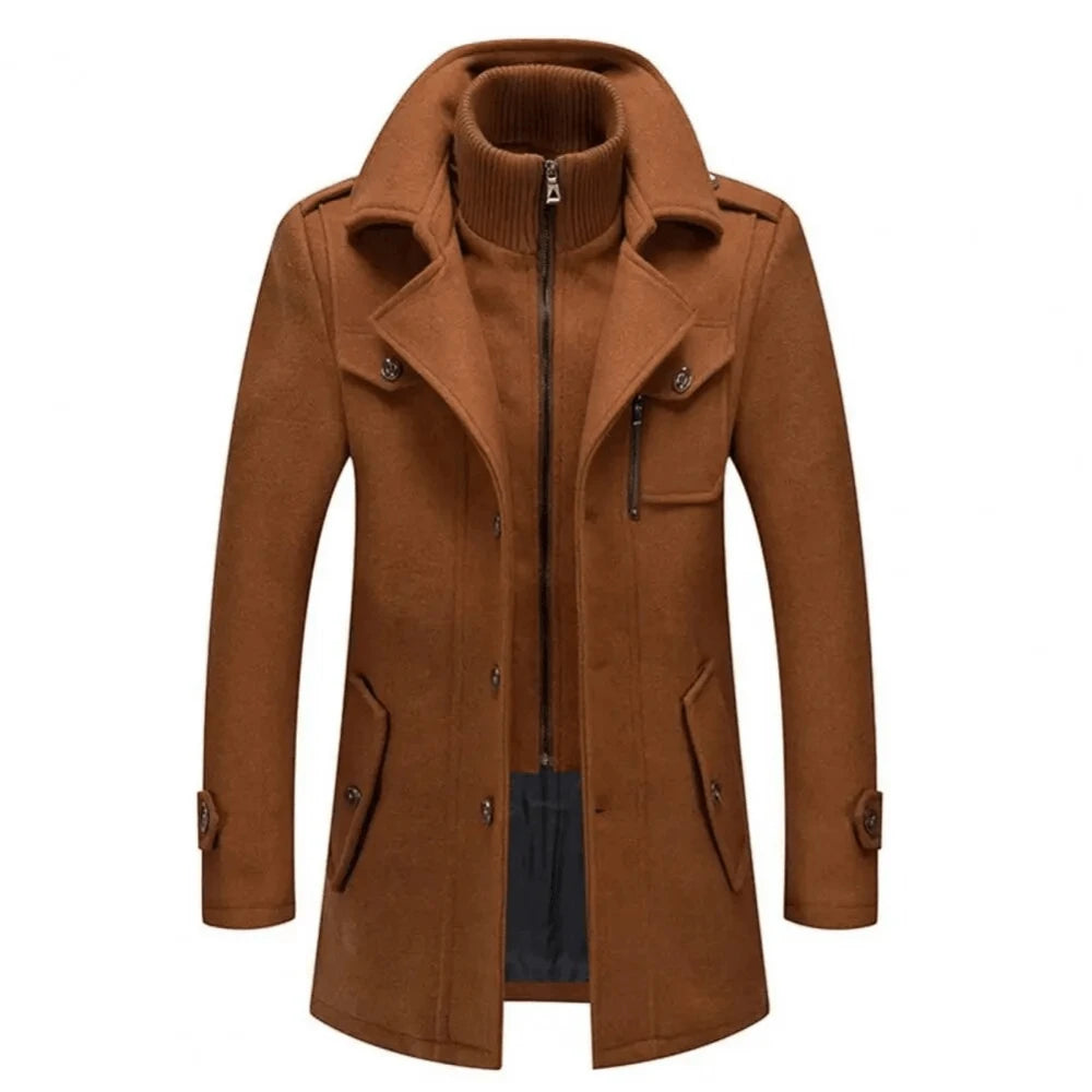 Fashionable Double Collar Jacket for Men