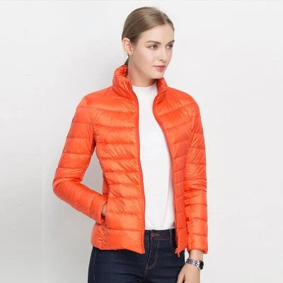 Light Down Jacket With Urban Elegance