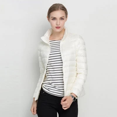 Light Down Jacket With Urban Elegance
