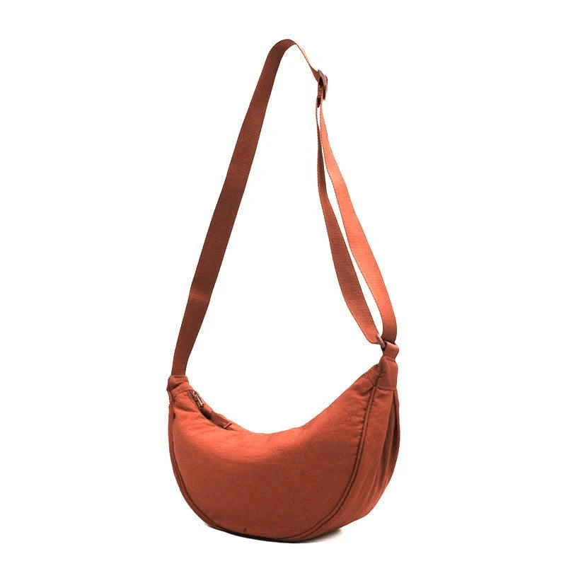Women's Shoulder Bag Half Moon With Adjustable Strap