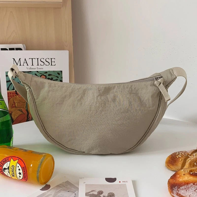 Women's Shoulder Bag Half Moon With Adjustable Strap