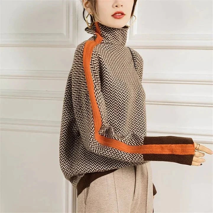 Turtleneck Sweater Made of Cashmere for Women