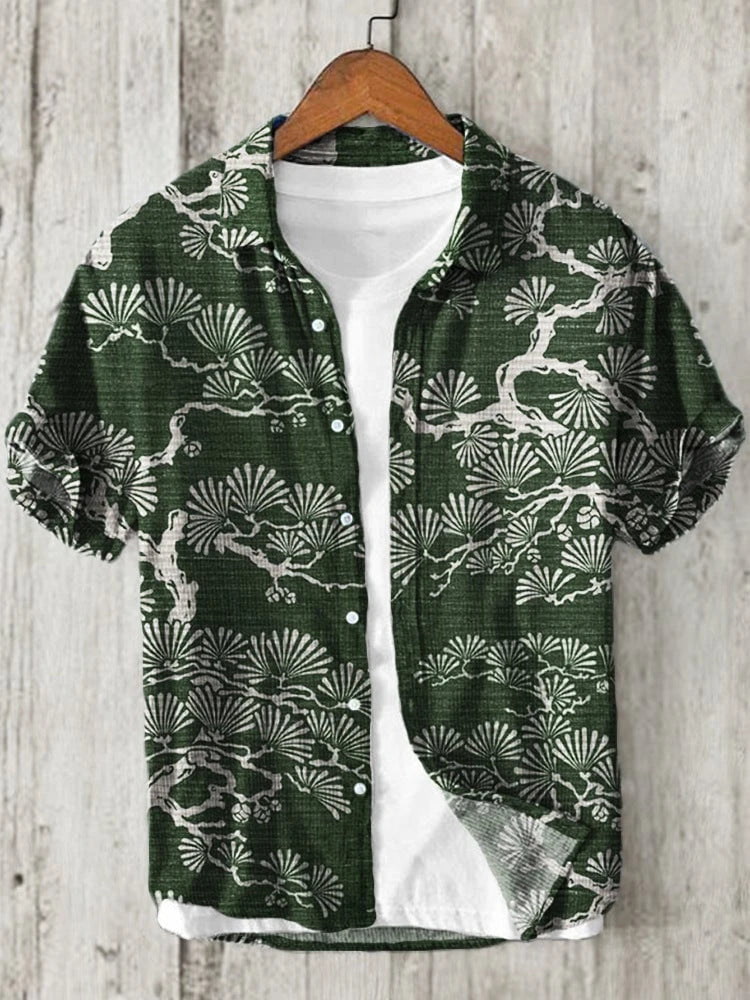 Japanese Shirt Made of Linen Blend