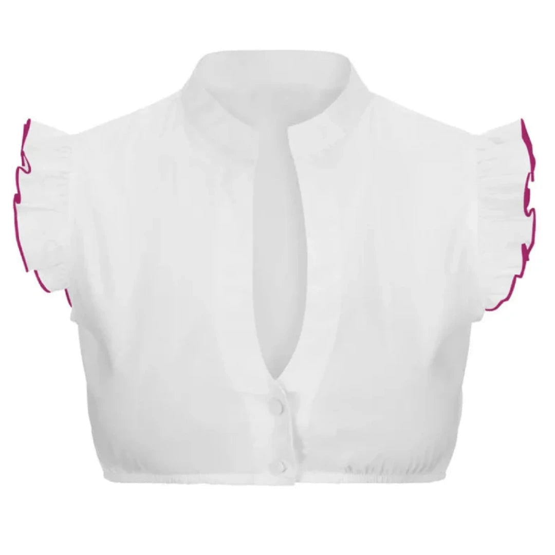 Short-sleeved Dirndl Blouse for Women