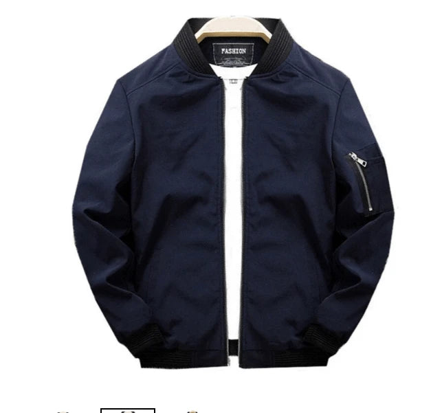 Men's Transitional Jacket With Zipper on Sleeve