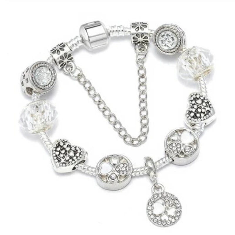 Peach Blossom Charm Bracelet