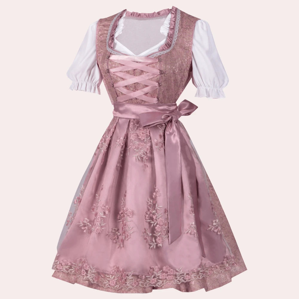 Women's Dirndl With Fine Floral Application