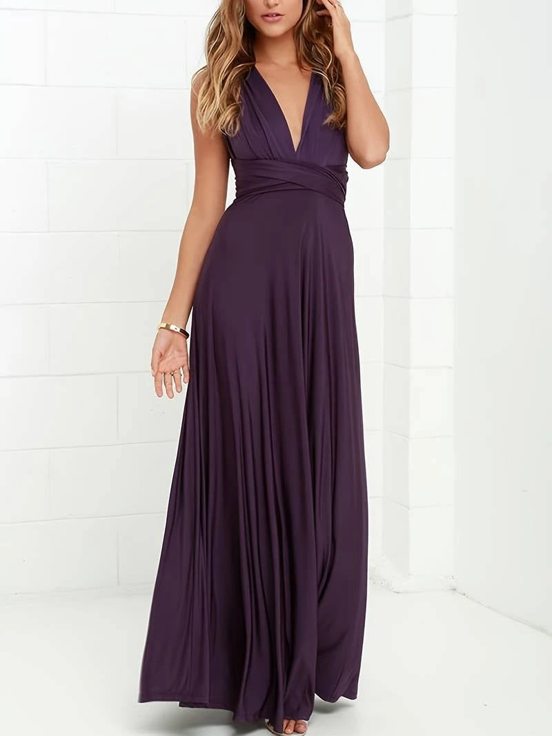 Elegant Convertible Maxi Dress